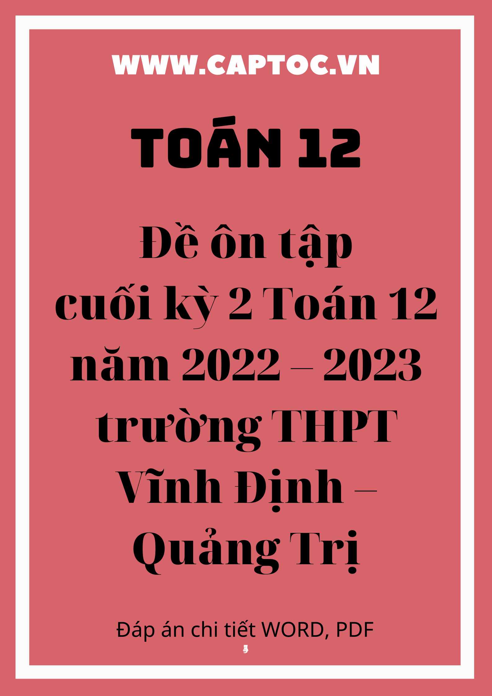 Đề học kì 2 Toán 12 năm 2022 – 2023 trường THPT Nguyễn Thượng Hiền – TP HCM