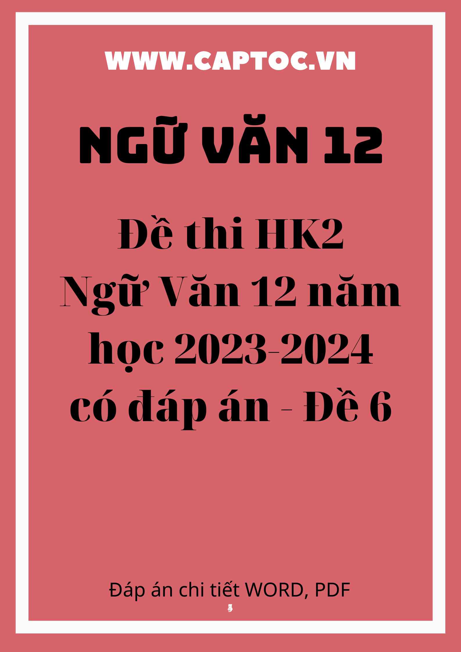 Đề thi HK2 Ngữ Văn 12 năm học 2023-2024 có đáp án - Đề 6